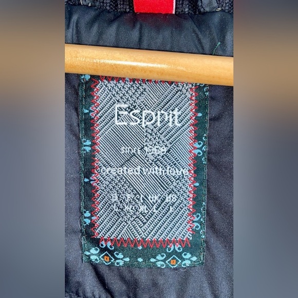 Women’s ESPRIT down feather blend black winter Puffer Vest size Large - Picture 8 of 16